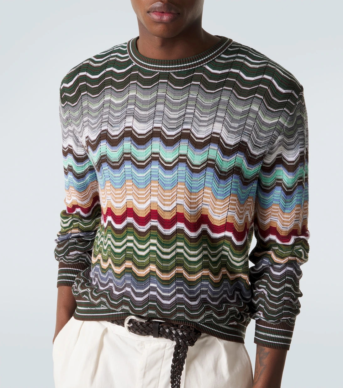 Missoni - Zigzag cotton-blend sweater