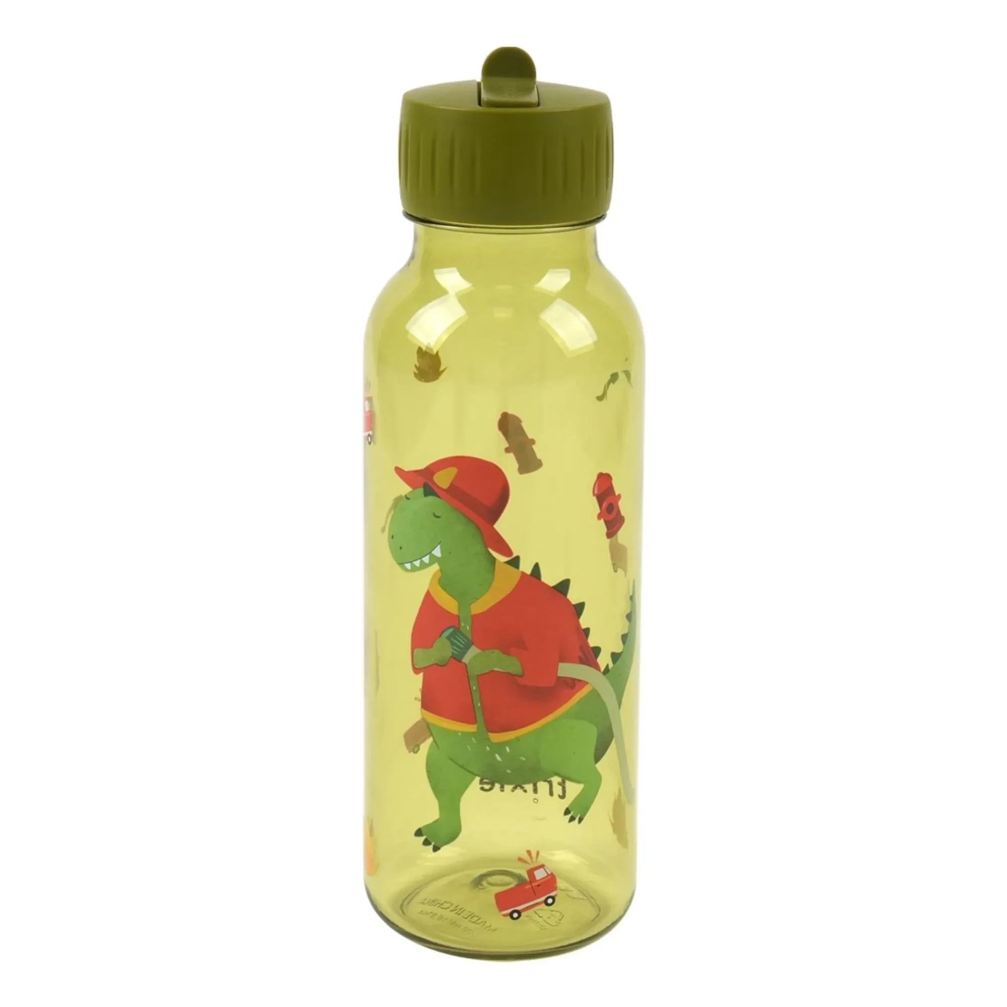Trixie - Tritan™ Flask 500ml Fireman Mr. Dino | Green