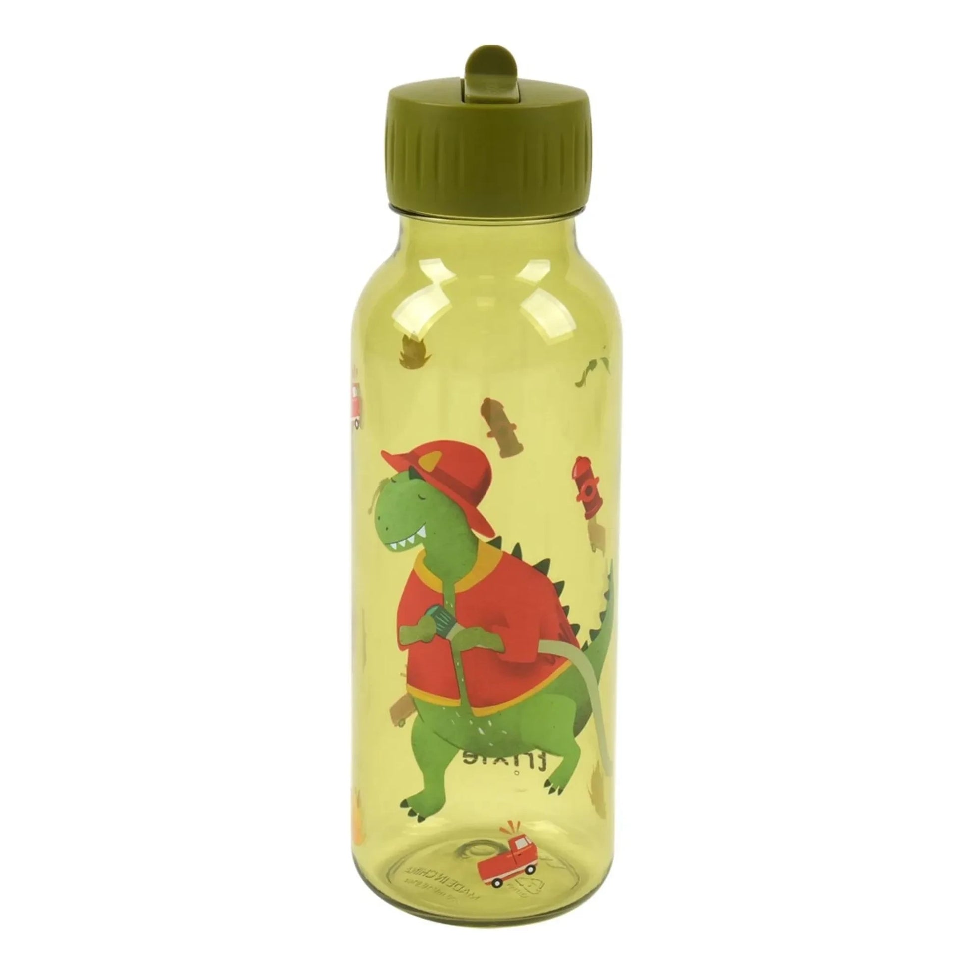 Trixie - Tritan™ Flask 500ml Fireman Mr. Dino | Green