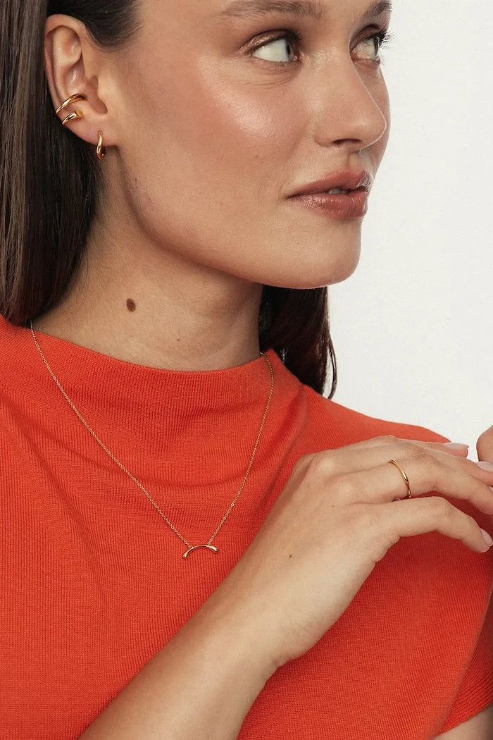 ANIA KRUK kadın yüzük altın kaplama VINTAGE modeli