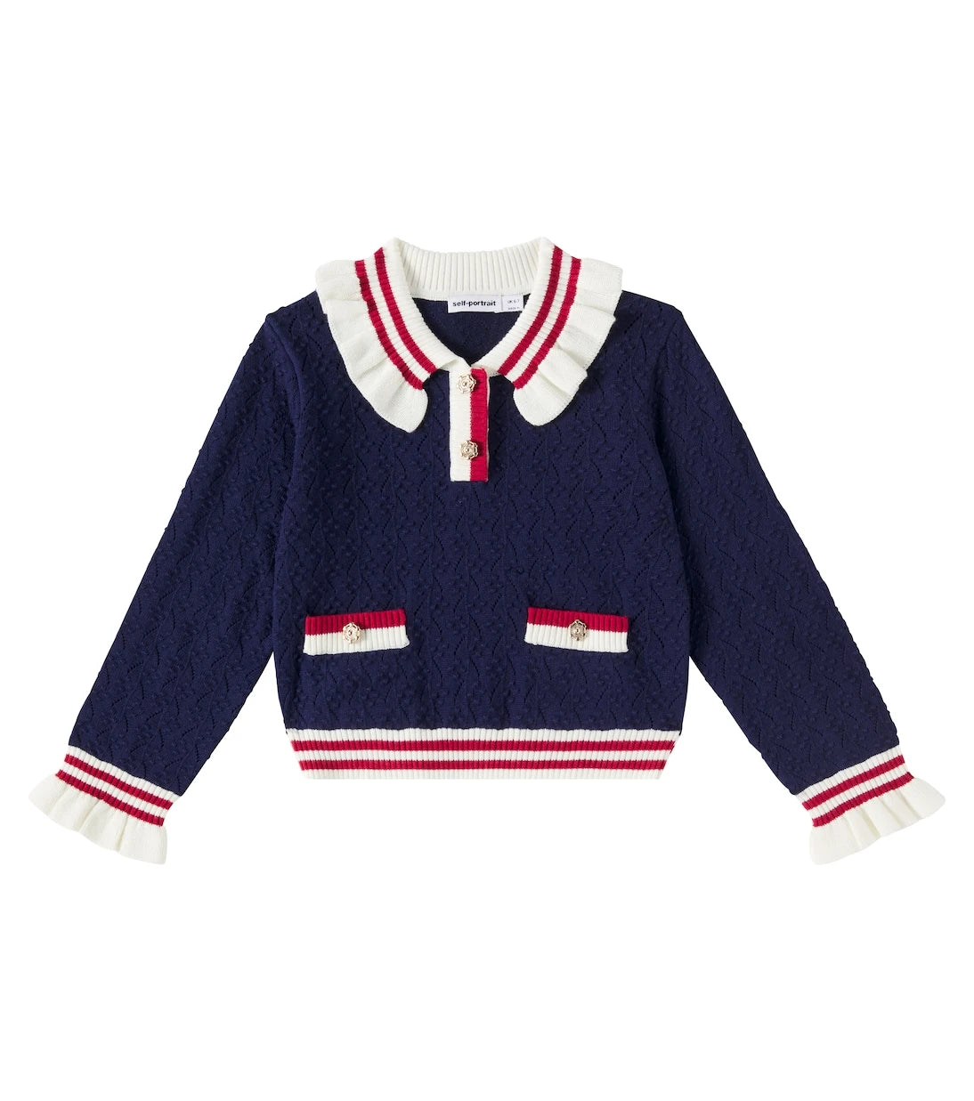 Self-Portrait Kids - Ruffled sweater