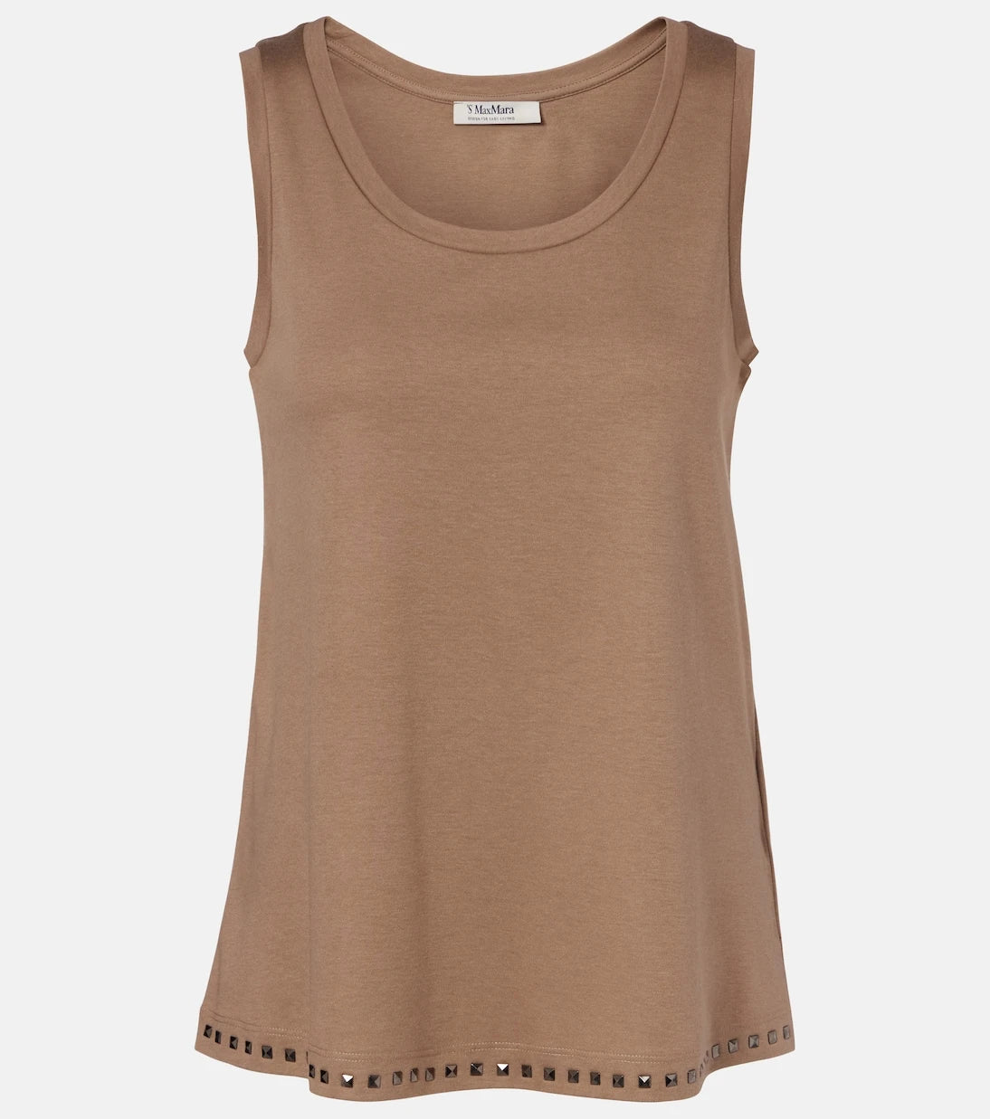 'S Max Mara - Furetto embellished cotton-blend tank top