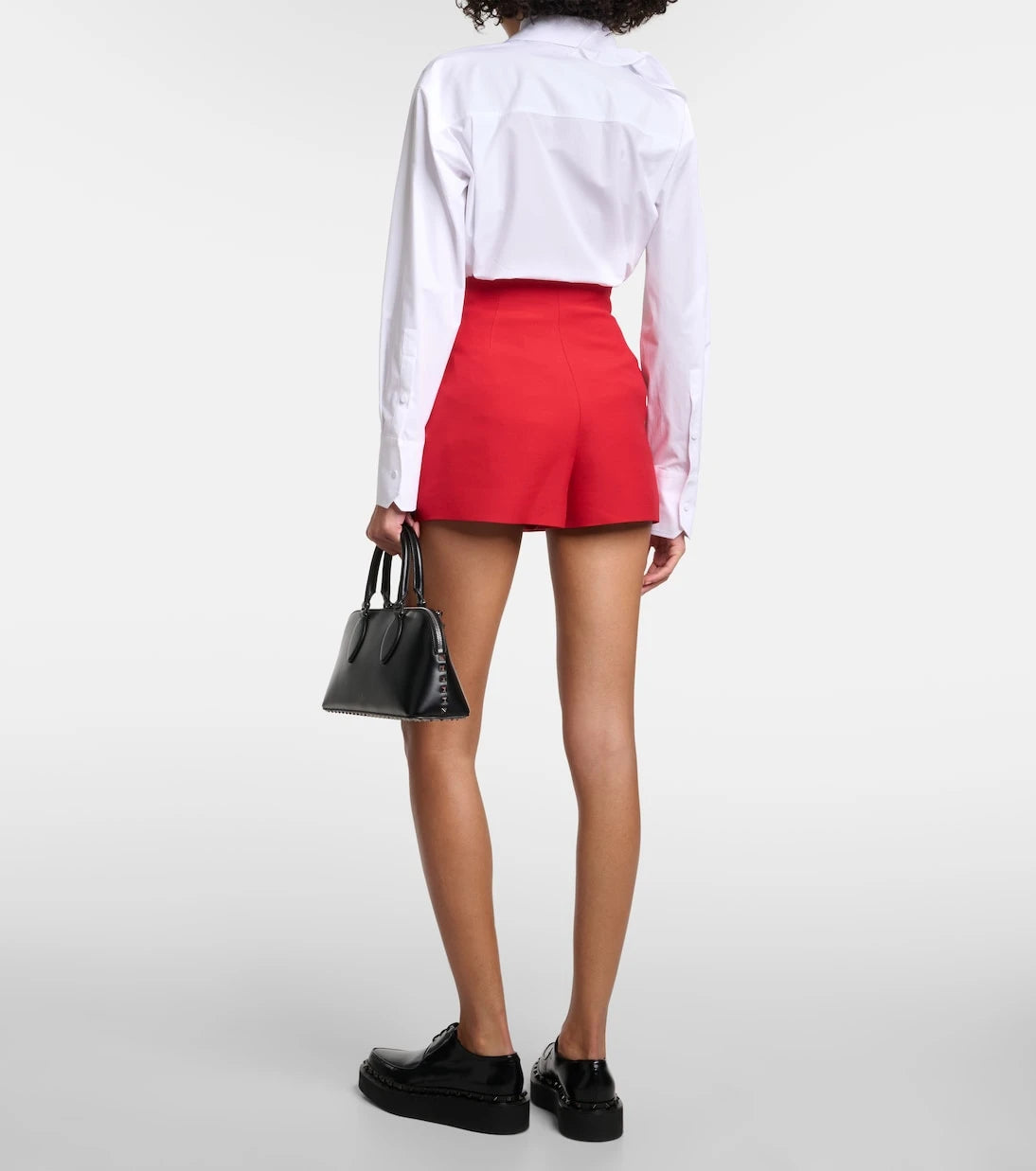 Valentino - Crêpe Couture high-rise shorts