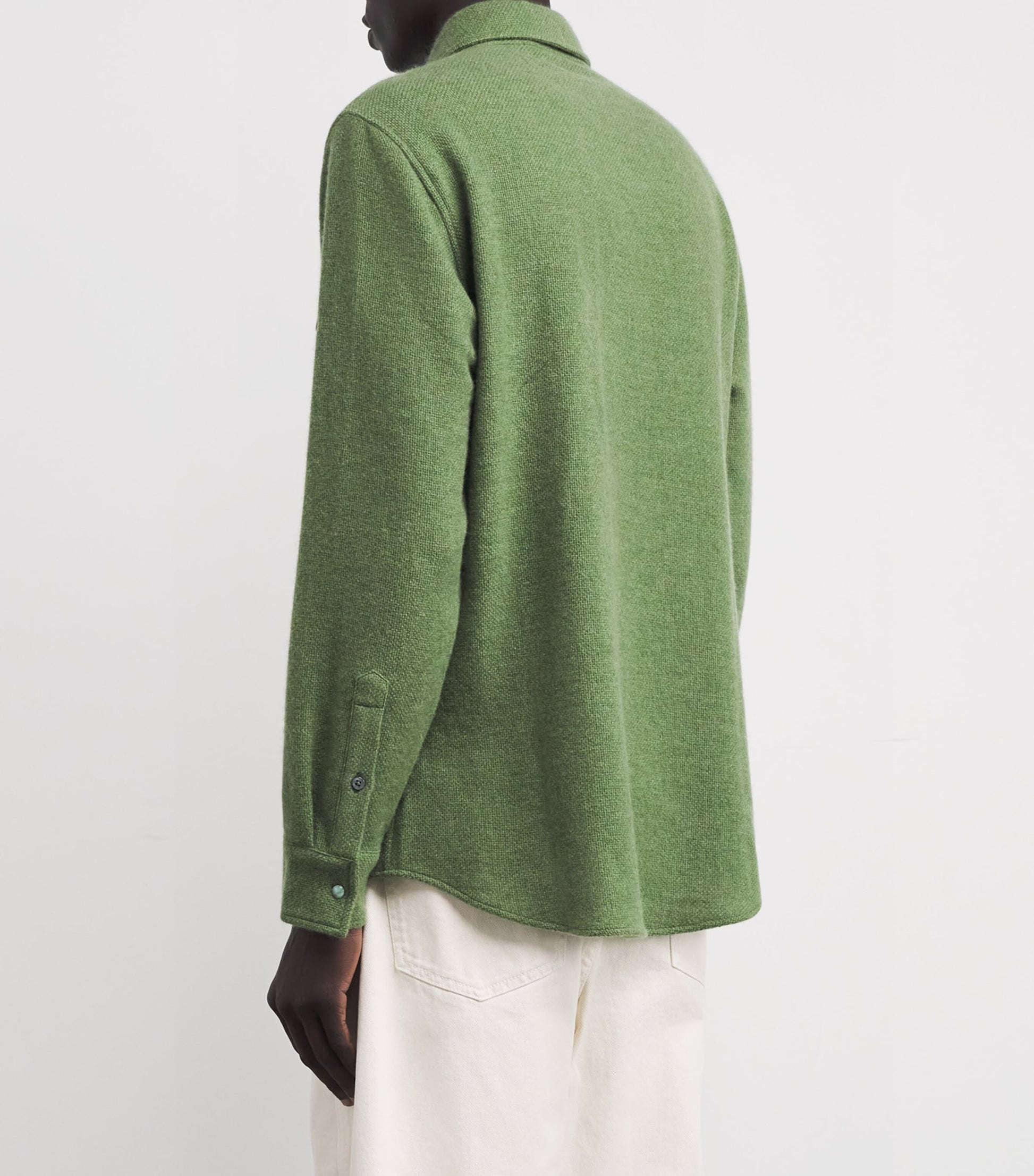 Unisex Cashmere and Emerald Willow Green Shirt
