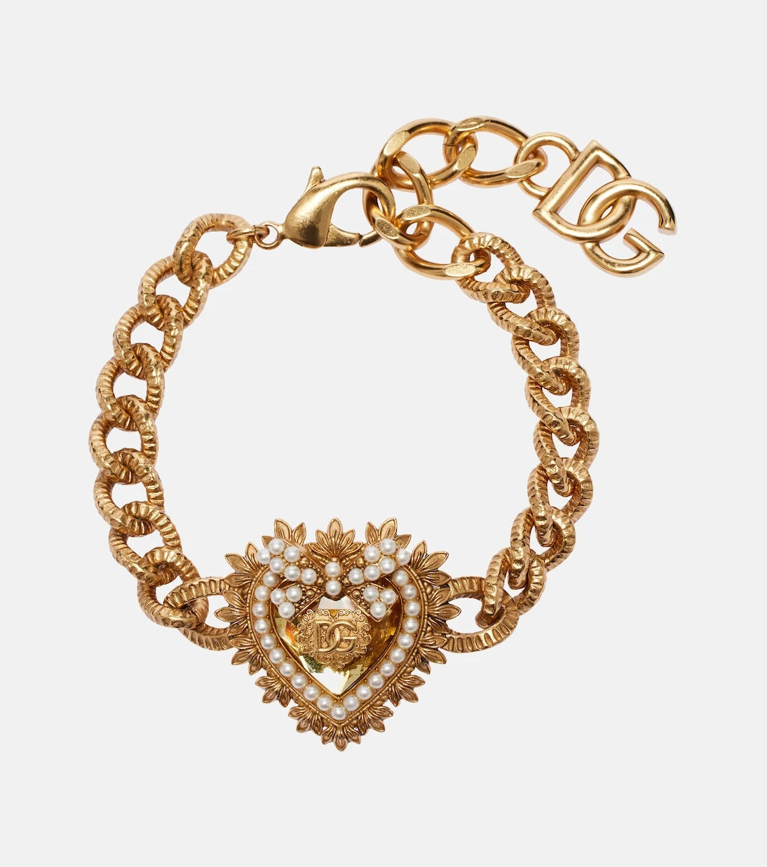 Dolce&Gabbana - Devotion faux pearl-embellished bracelet