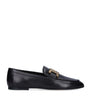 Tod's Black Leather Kate Loafers