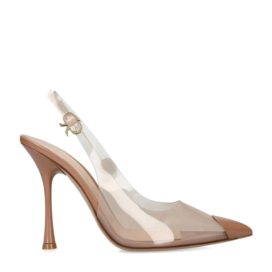 Gold Tipped Diana Slingback Pumps 105