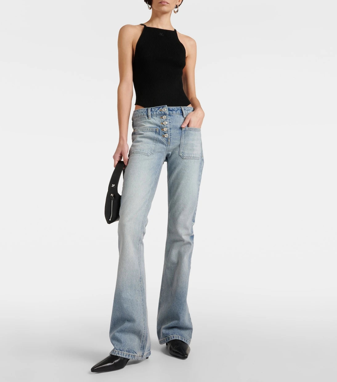 Courrèges - Low-rise bootcut jeans