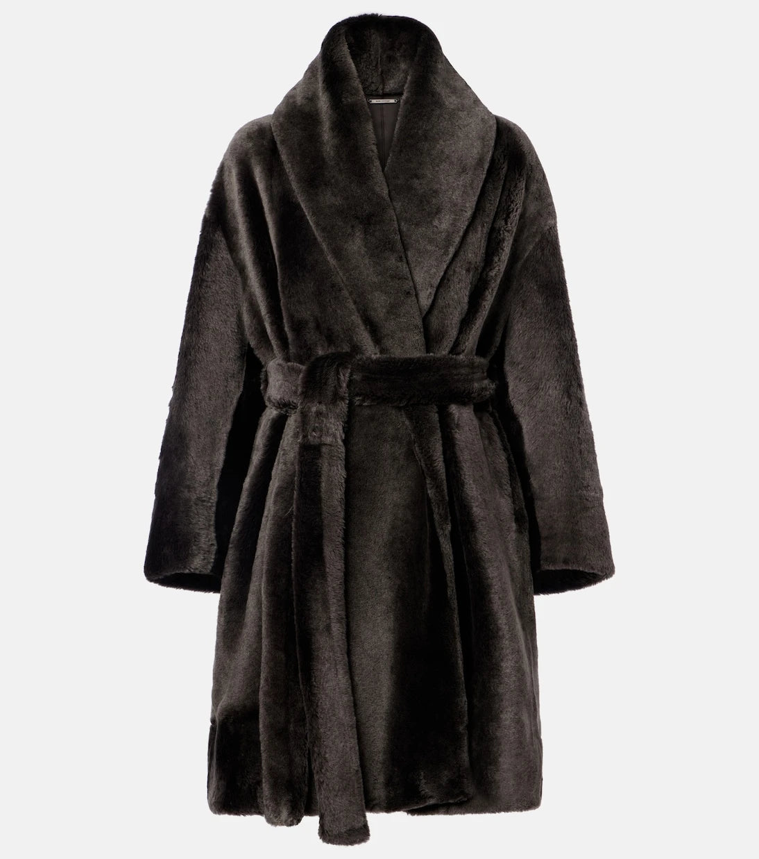 Nour Hammour - Juno shearling wrap coat