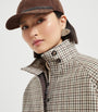 Brunello Cucinelli Brown Virgin Wool Check Bomber Jacket