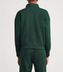 Polo Ralph Lauren Green Cotton-Blend Quarter-Zip Logo Sweatshirt