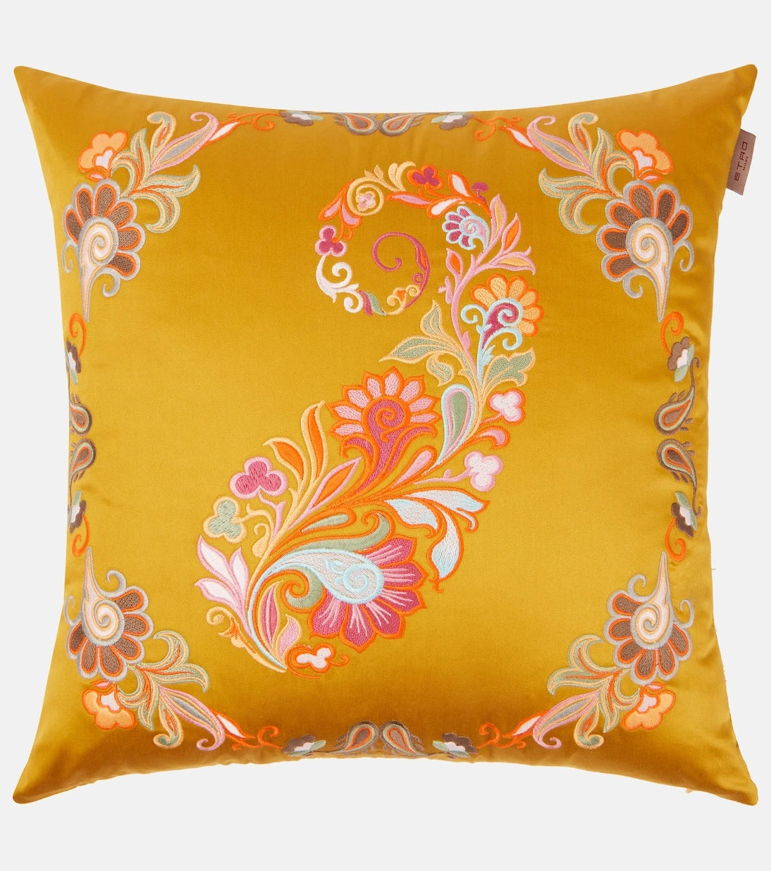 Etro - Kentia embroidered cotton cushion
