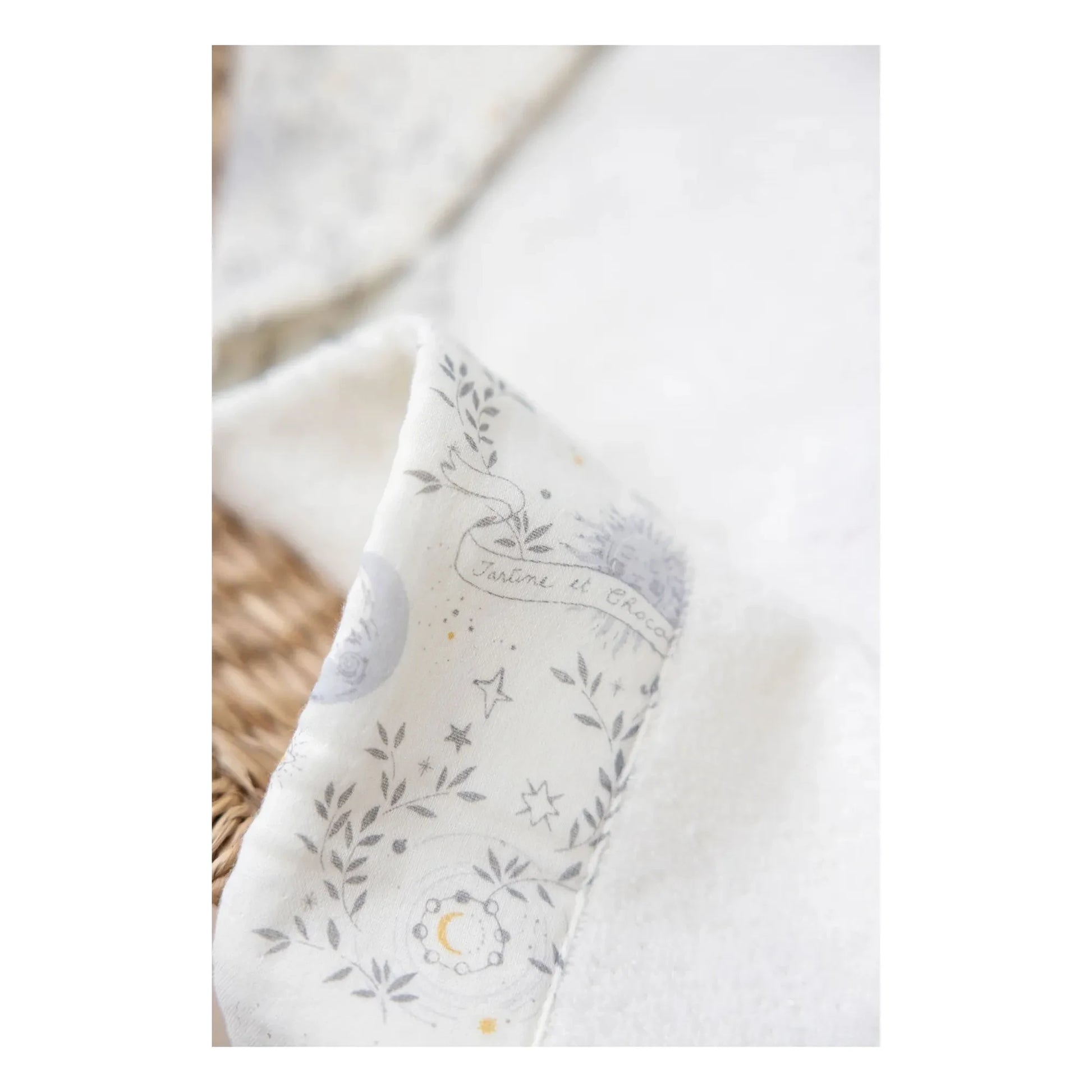Tartine et Chocolat - Rêve étoilé bath cape | Ecru