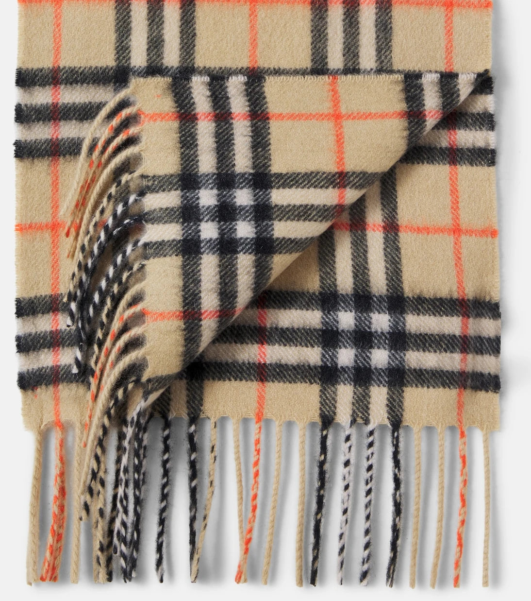 Burberry Kids - وشاح الكشمير كاروهات بربري