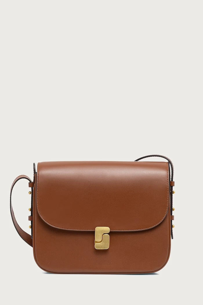 BELLISSIMA MAXI deri kadın crossbody çanta