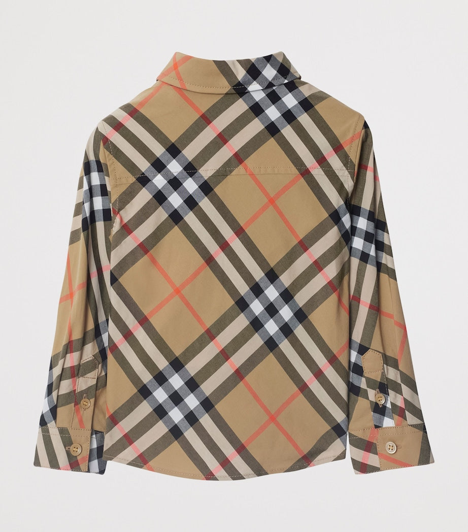 Burberry Kids Cotton Burberry Check Long-Sleeve Shirt (6-24 Months)