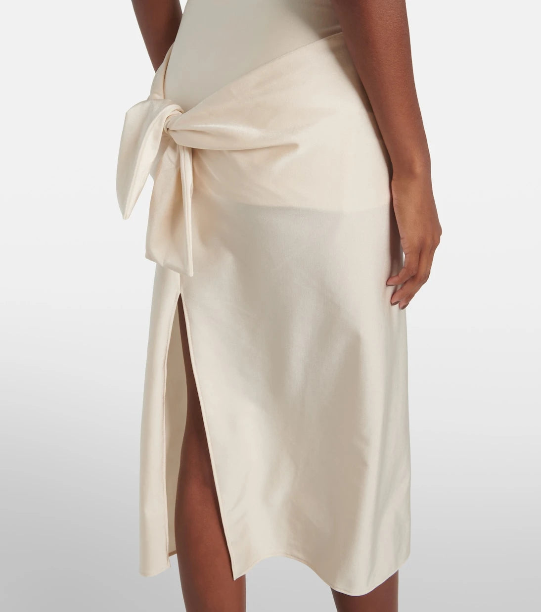 Coperni - Gala tie-front jersey midi dress