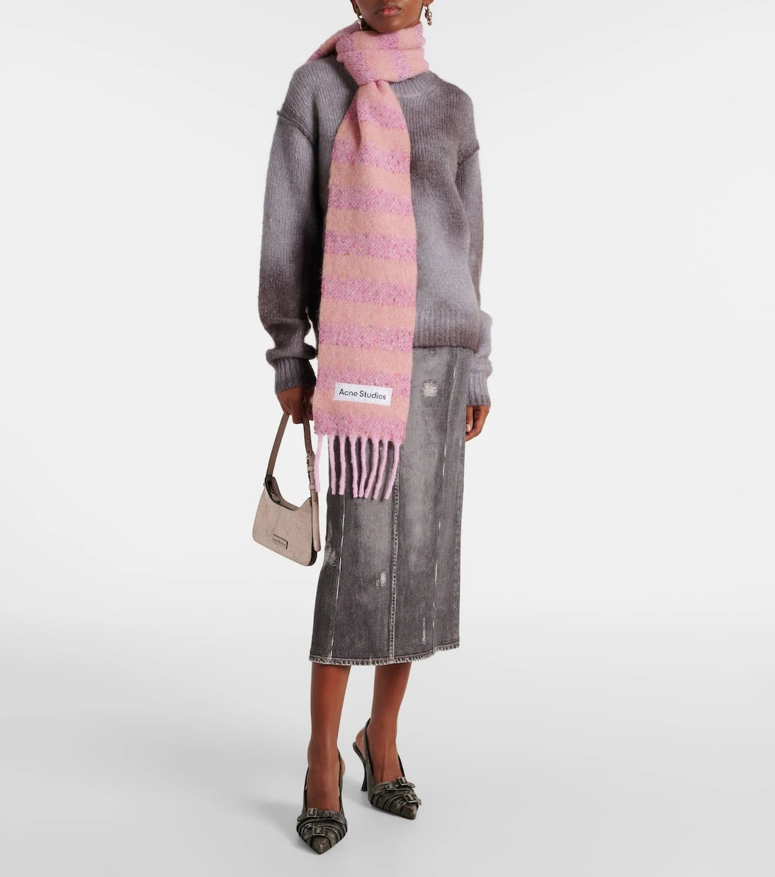 Acne Studios - Striped wool-blend scarf