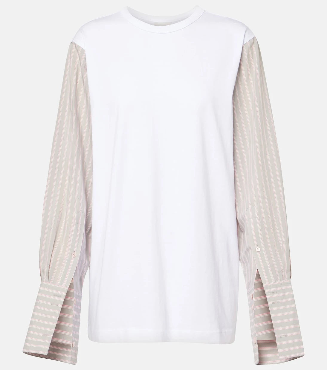 Dries Van Noten - Deconstructed cotton-blend T-shirt