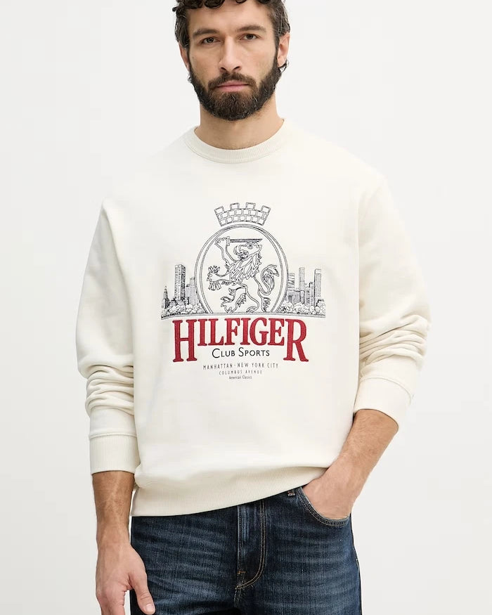 Tommy Hilfiger Erkek Pamuklu Sweatshirt