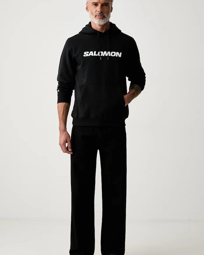 Salomon kapüşonlu erkek pamuklu sweatshirt
