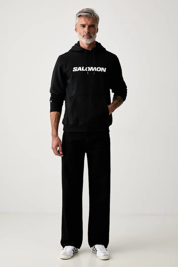 Salomon kapüşonlu erkek pamuklu sweatshirt