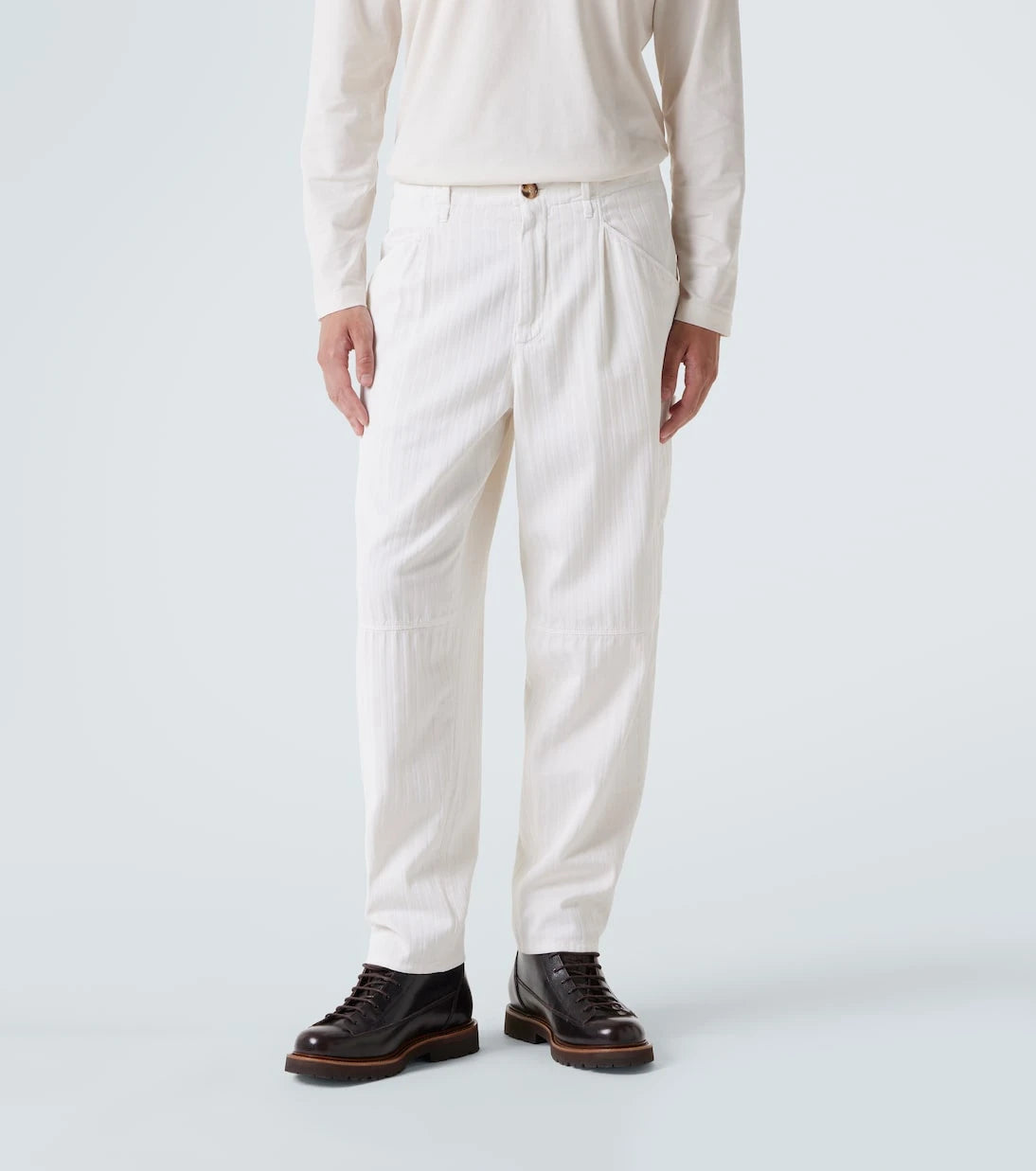 Brunello Cucinelli - Cotton straight pants