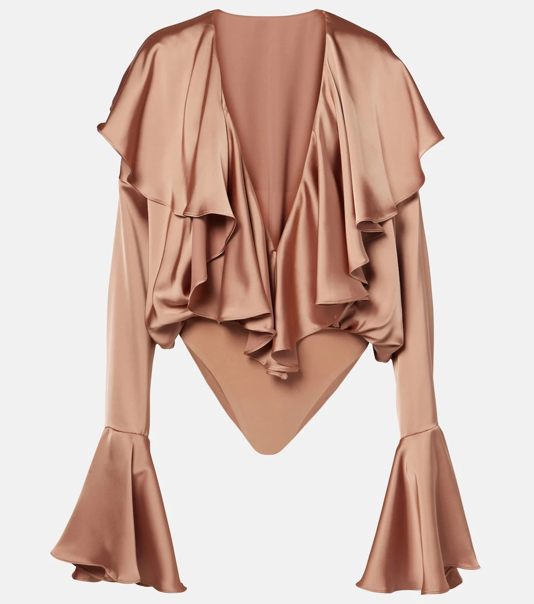 Norma Kamali - Ruffled bodysuit