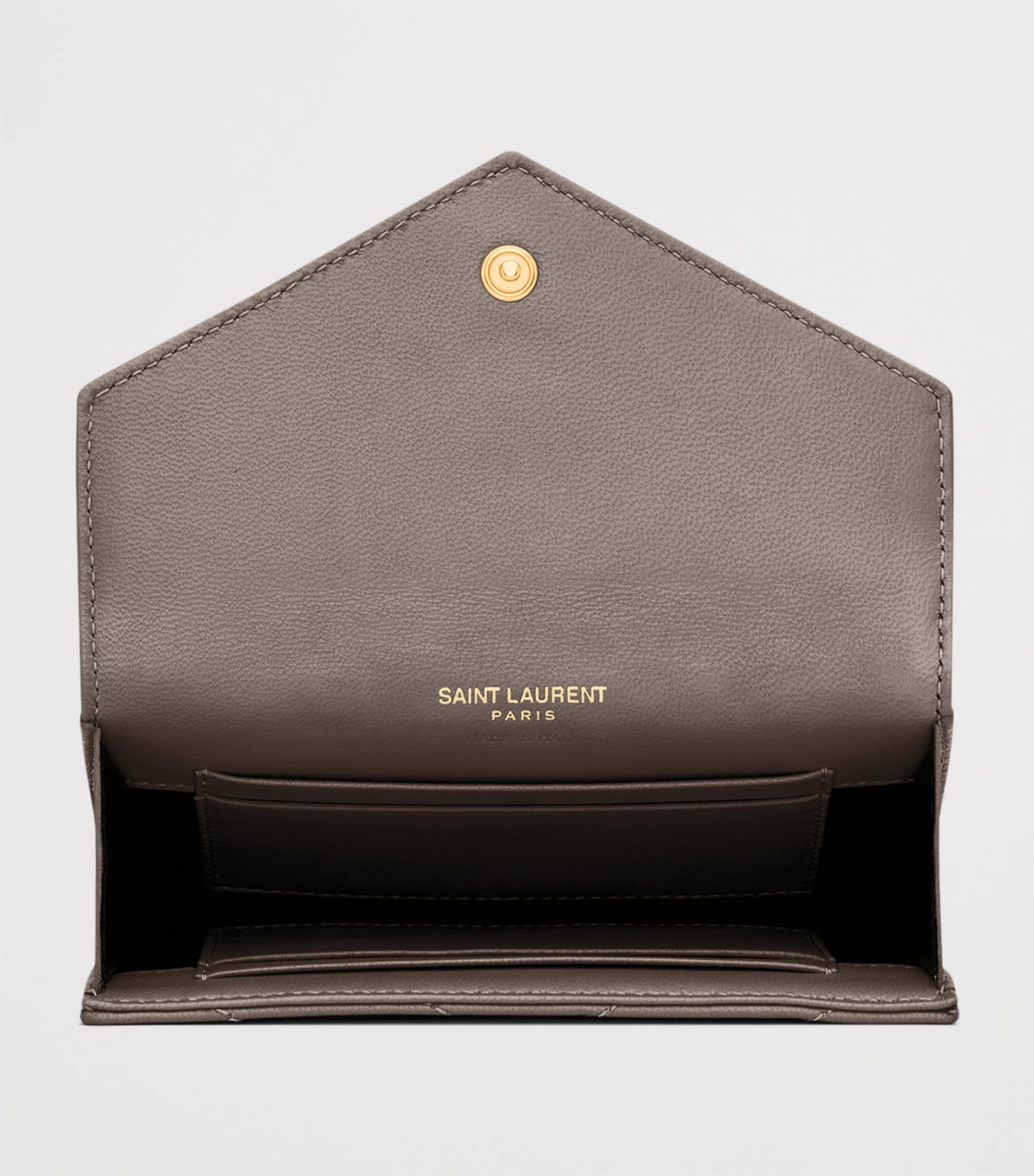 Saint Laurent Black Small Monogram Matelassé Envelope Wallet