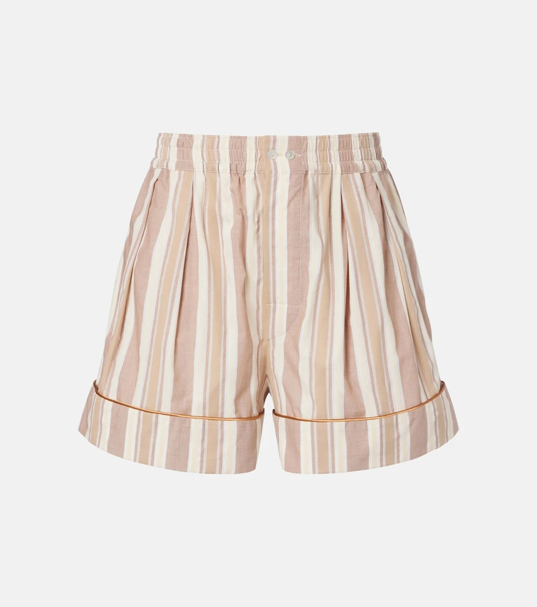 Saint Laurent - Striped cotton shorts