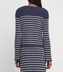 Rag & Bone Blue Cotton-Blend Striped Chiara Cardigan