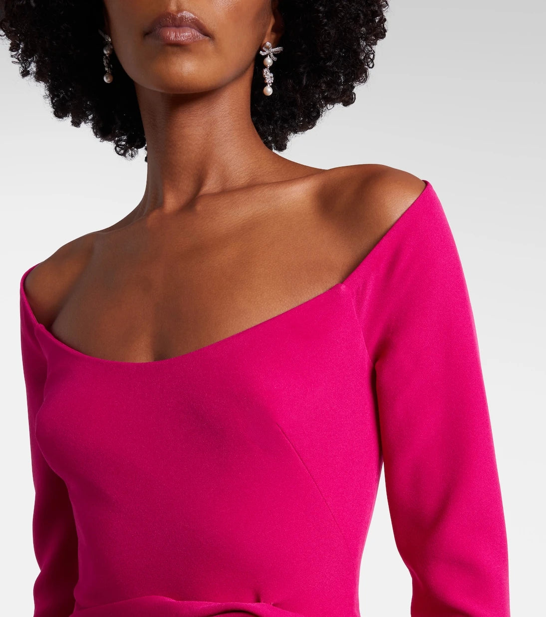 Safiyaa - Emmina draped crêpe gown