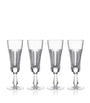 Set of 4 Crystal Hibernia Mastercraft Champagne Flutes (175ml)