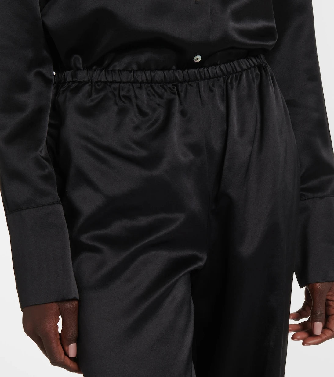 Asceno - Austin silk and wool wide-leg pants