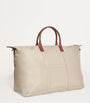 Harrods Neutral Nylon Overnight Tote Bag
