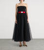 Givenchy Black Lace Bustier Evening Dress