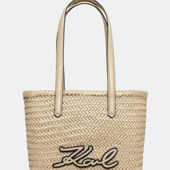 Karl Lagerfeld Чанта tote дамска от кожа K/SIGNATURE