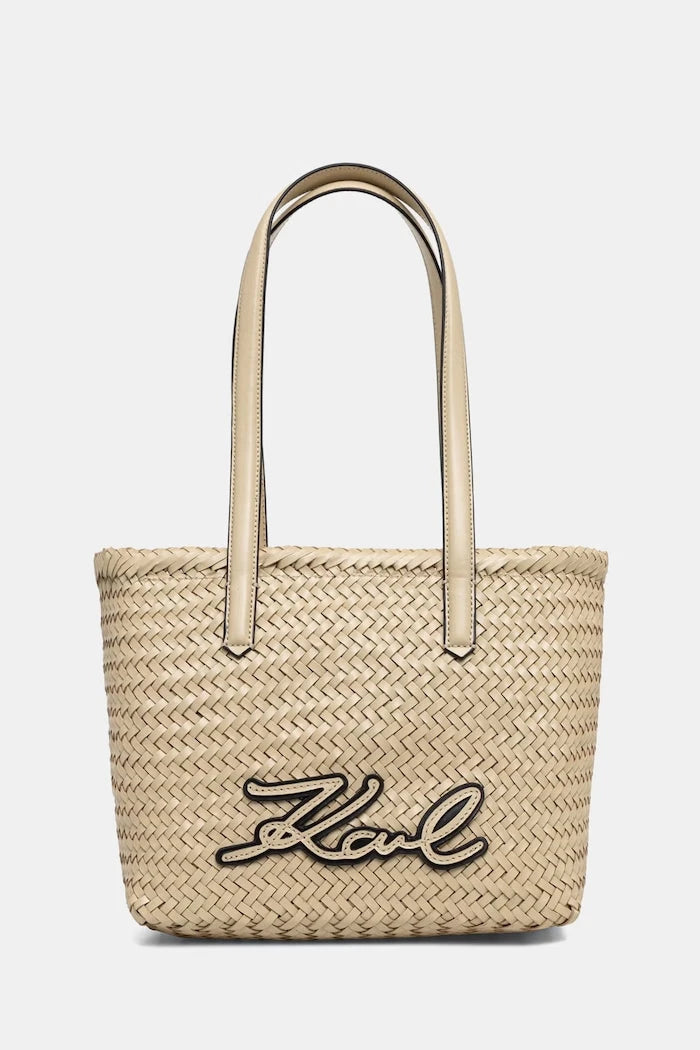 Karl Lagerfeld Чанта tote дамска от кожа K/SIGNATURE