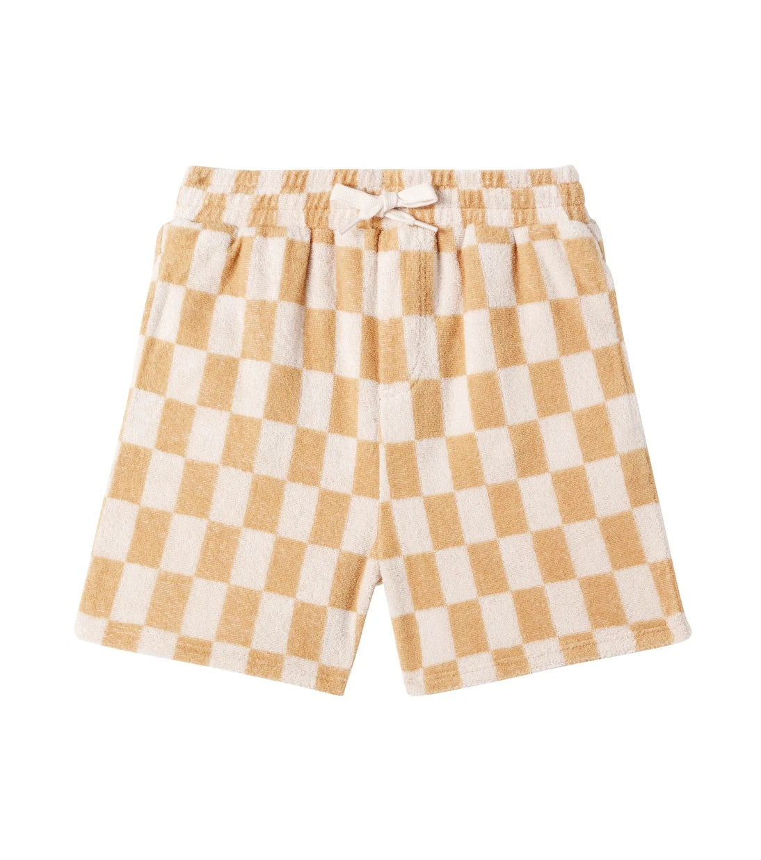 Rylee + Cru - Checked cotton-blend jersey shorts