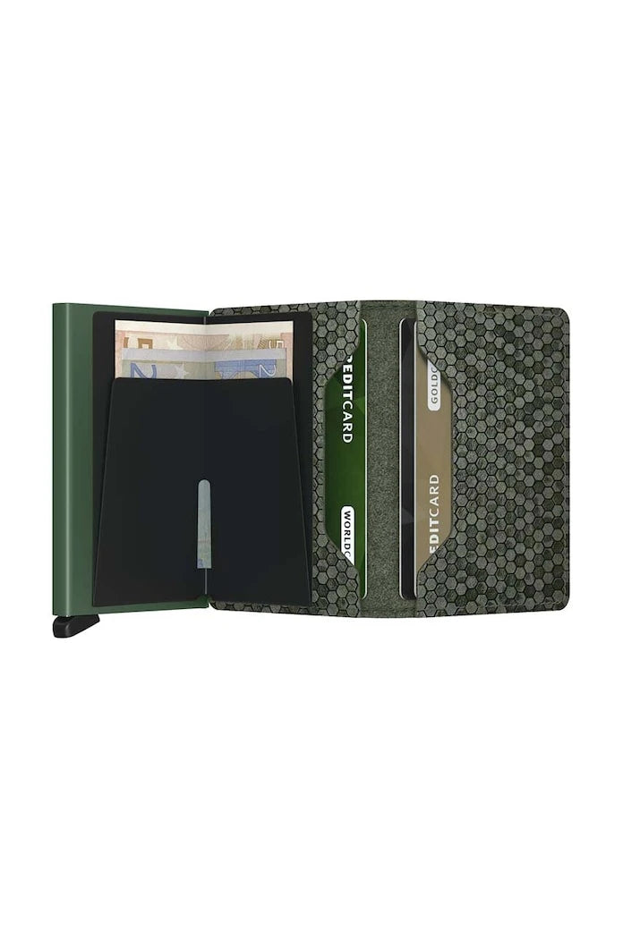 Secrid Slimwallet Hexagon Green Cüzdan