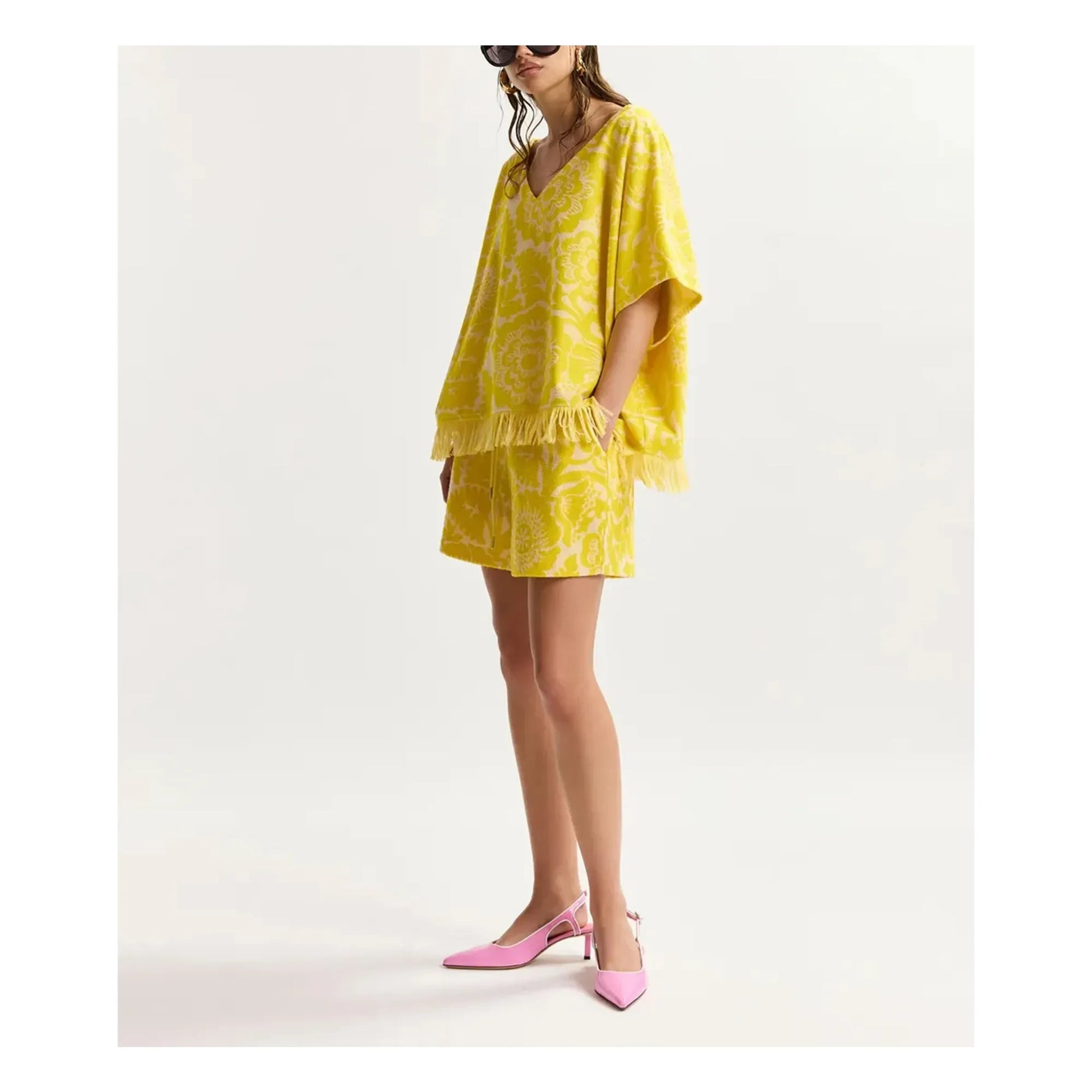 Essentiel Antwerp - Jorlando Sponge Top | Lemon yellow