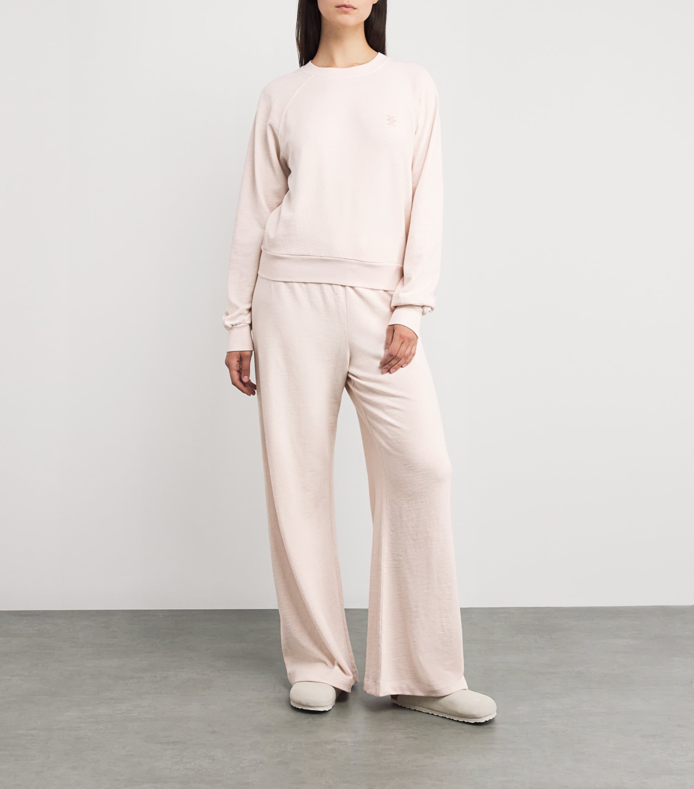 ÉTERNE Pink Cotton-Blend Sonny Sweatshirt