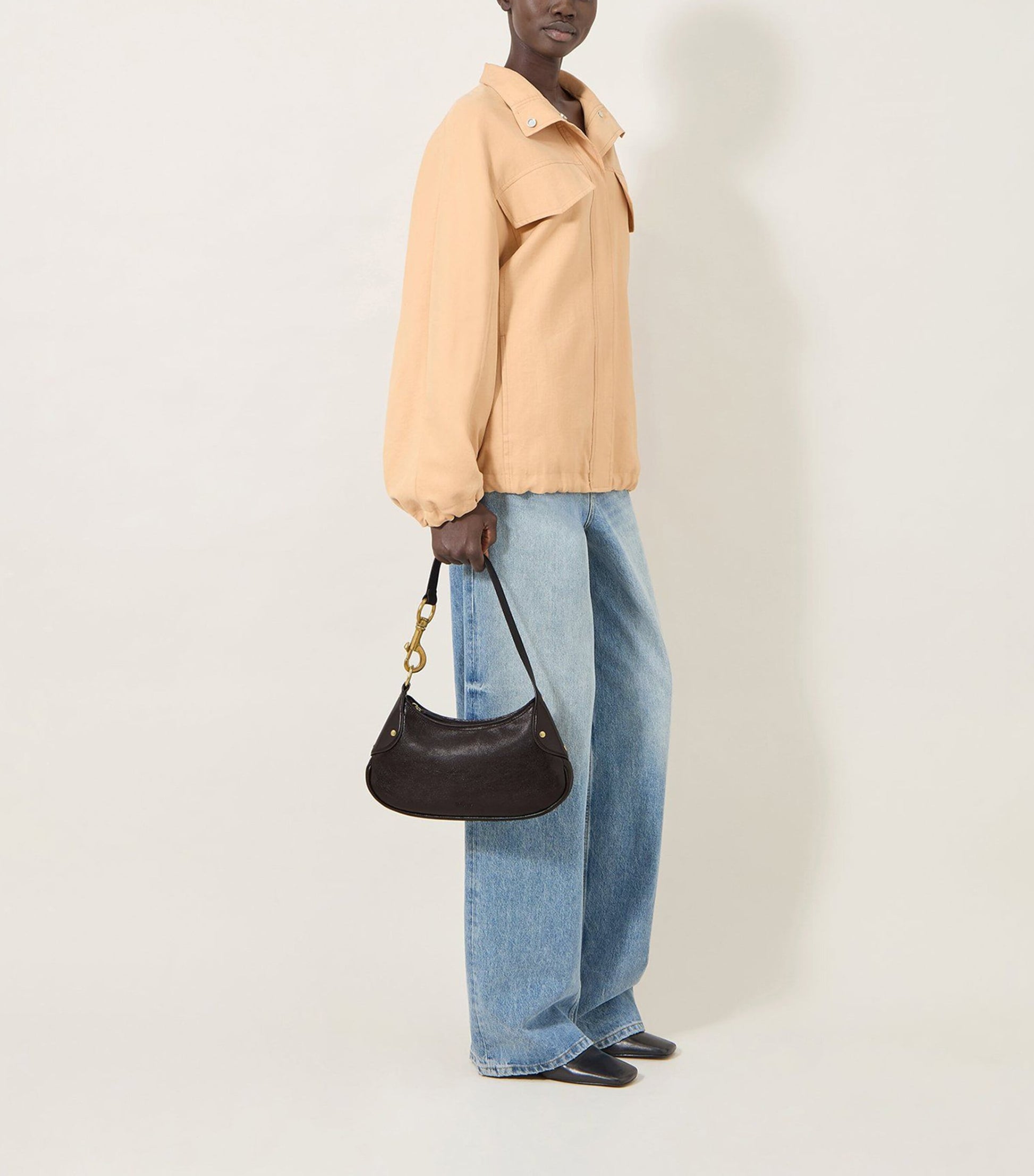 Small Leather Hackney Shoulder Bag