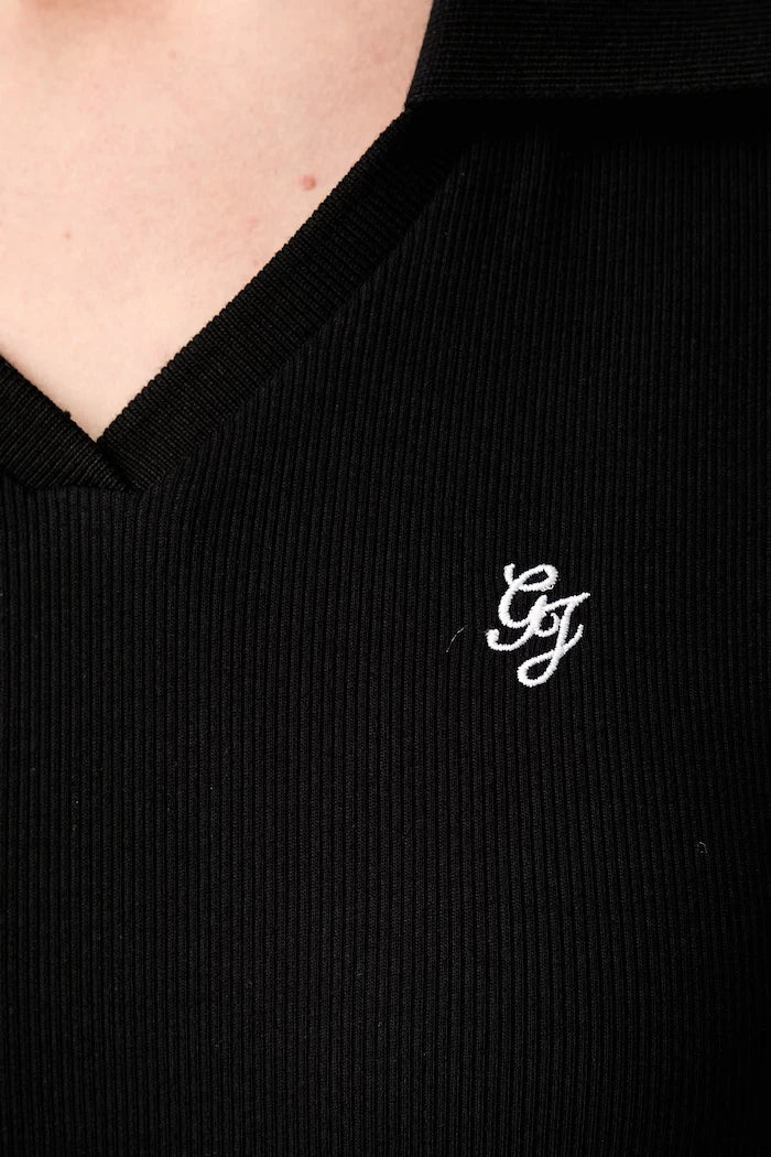 Guess Jeans yakalı pamuklu elastanlı kadın tişörtü
