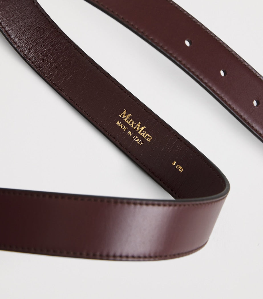 Red Leather Belt