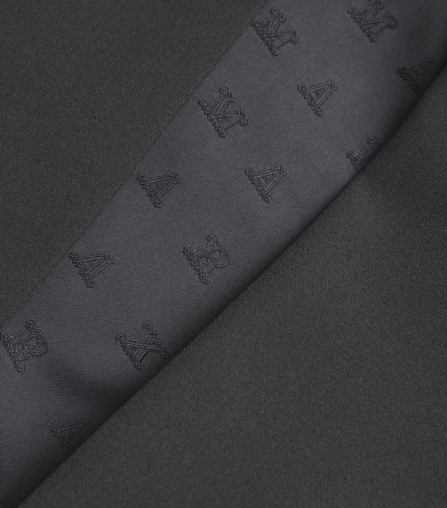 Stretch-Sable Cropped Jacket BLACK