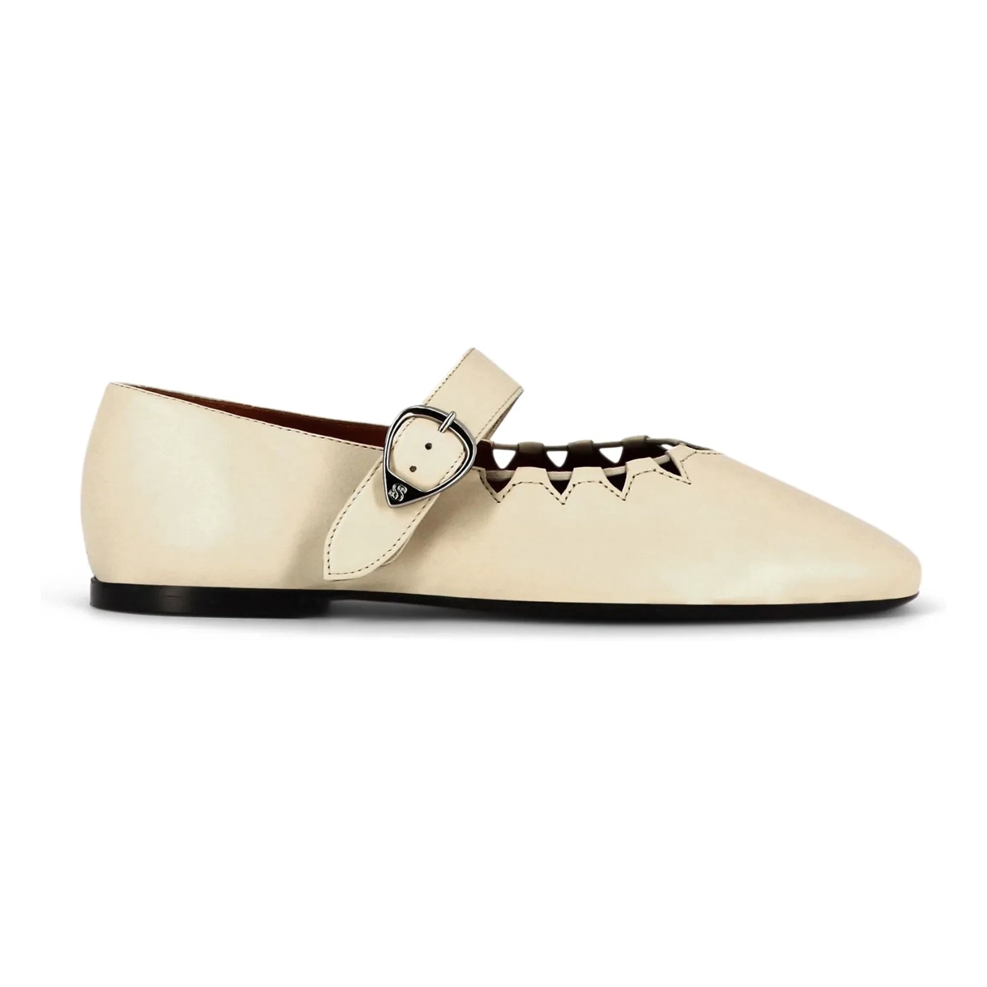 Socque Paris - Ballerinas Ginger Leather | Cream