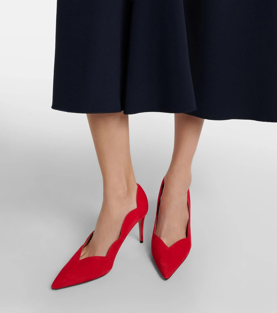 Aquazzura - Petal 85 suede pumps