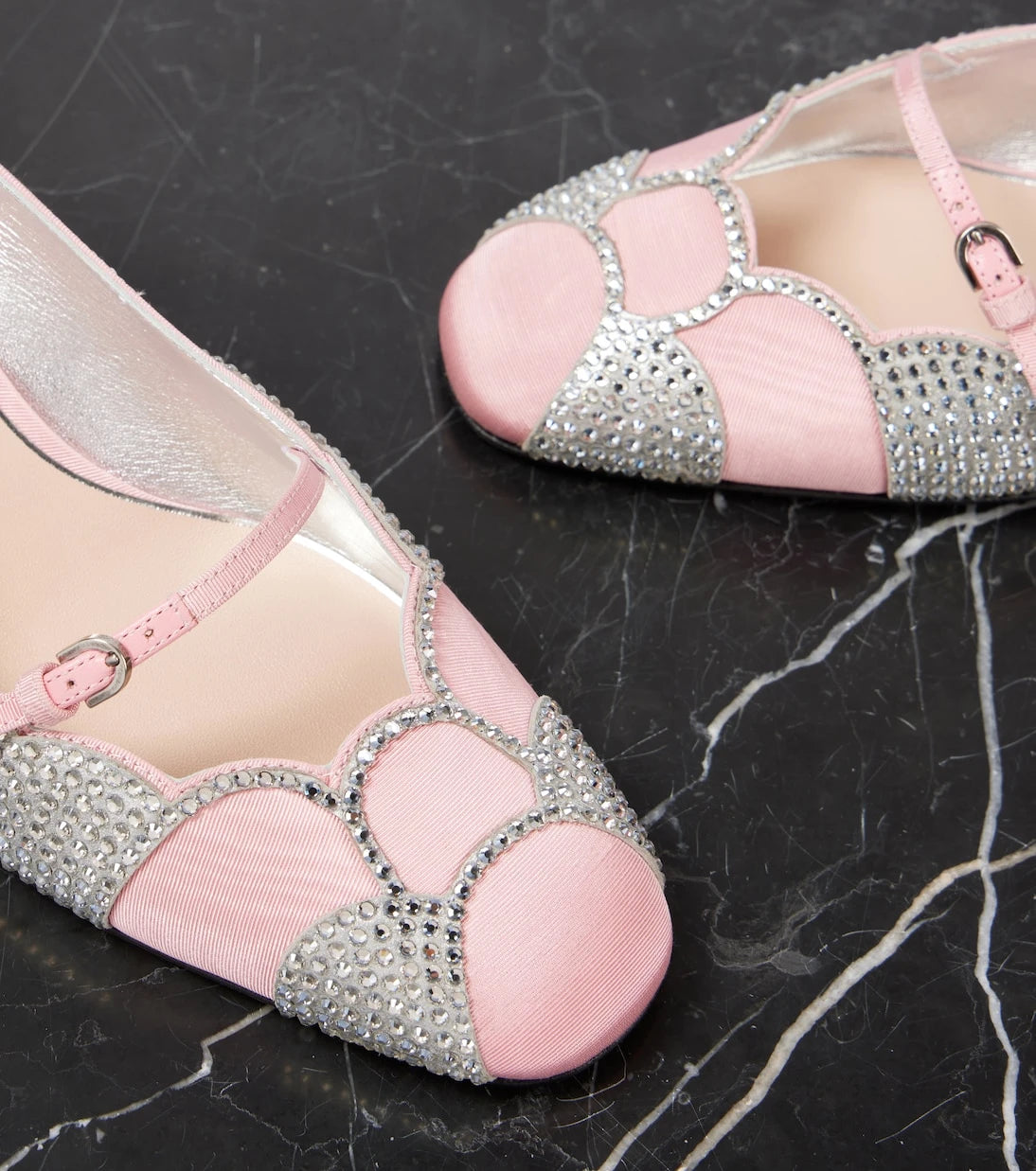 Valentino Garavani - Bowow 45 embellished moiré pumps