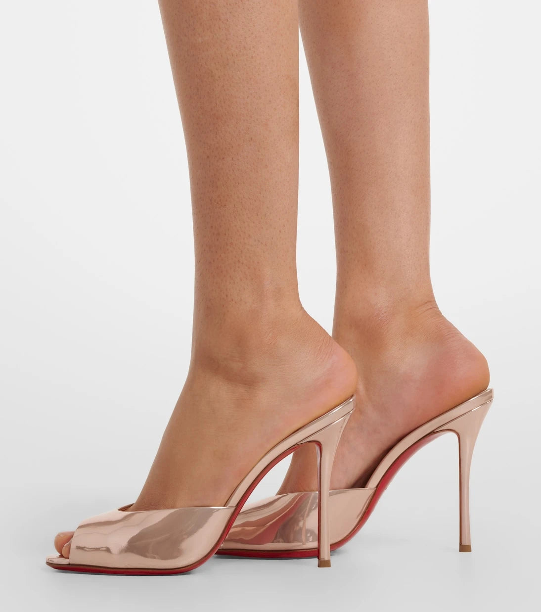 Christian Louboutin - Me Dolly laminated leather mules